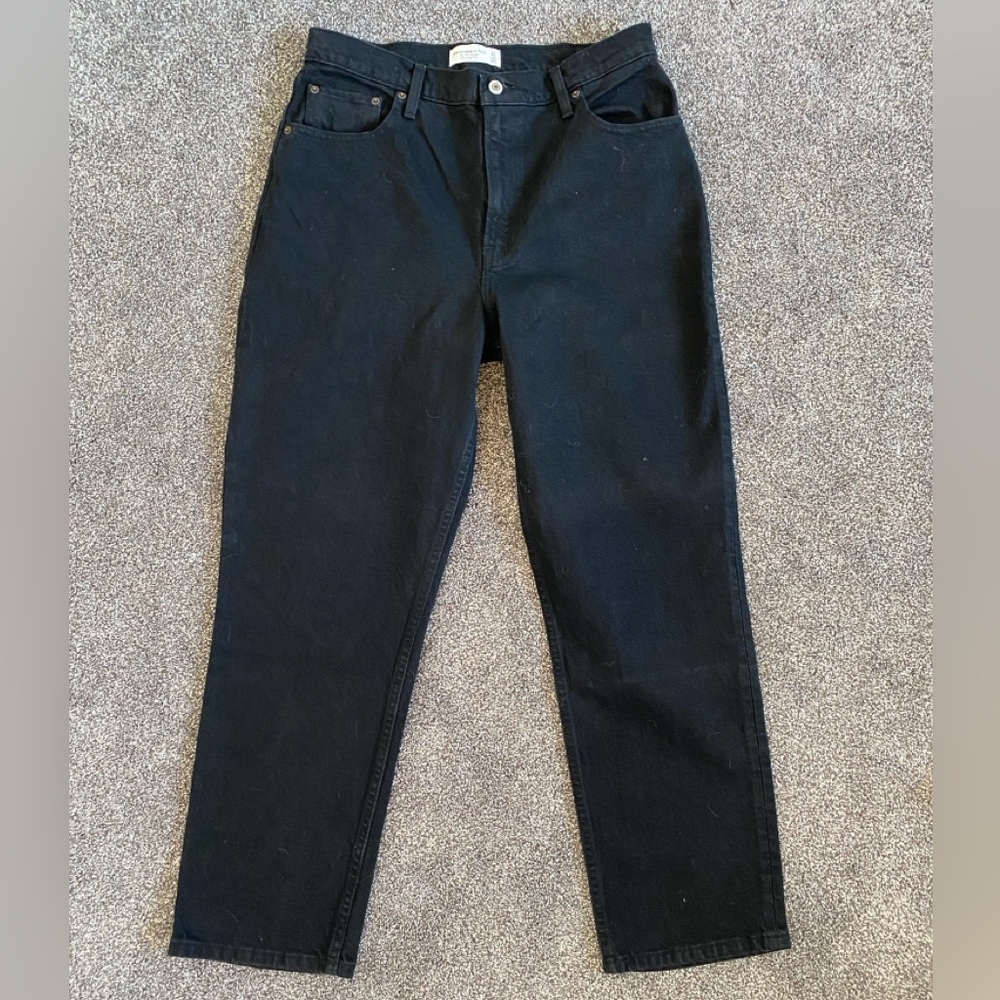 Abercrombie & Fitch The 90’s Straight Ultra High Rise Curve Love Jean NWOT